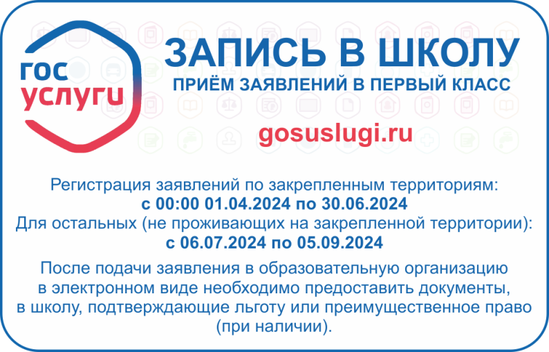 Приём в 1 класс Приём в 1 класс.